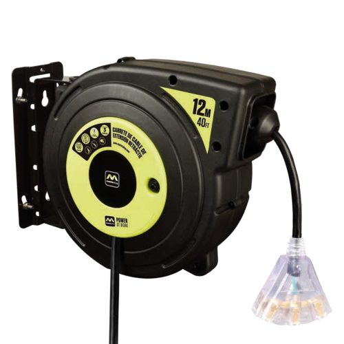 Carrete de Cable de Extensión Retráctil